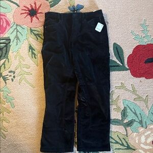 Free People Black Corduroy Pants